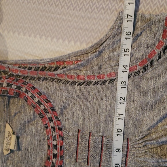 Lucky Brand color Gray Top S - Picture 7 of 8